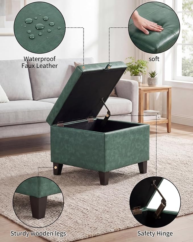 Style3 Green Faux Leather
