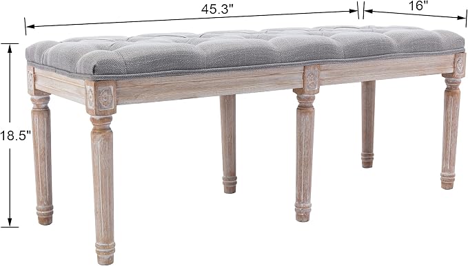 B- Dining Bench; Grey