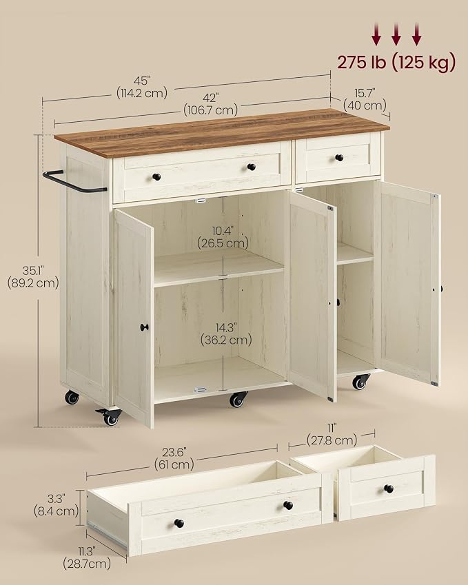 Rustic White + Honey Brown