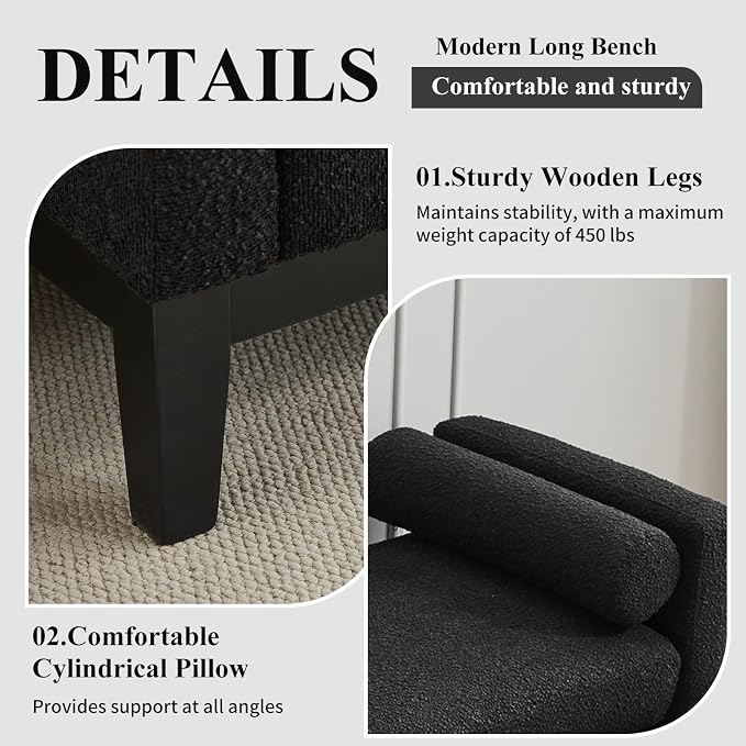 Black + Boucle + Black Legs