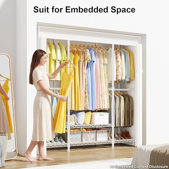 White Rack with Beige Cover