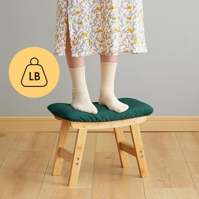 Natural Legs - Green Stool Surface