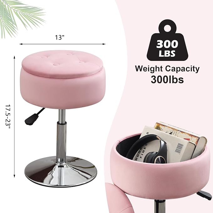 Light Pink With Chrome Base