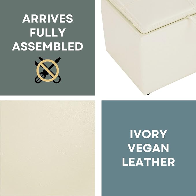 Ivory Faux Leather