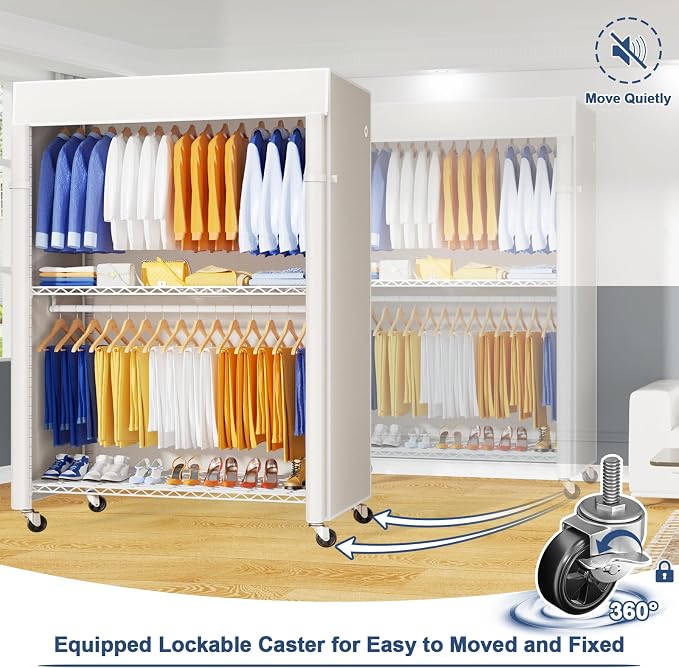 White Rack with White Cover