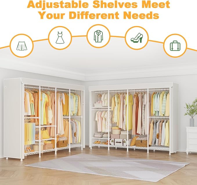 White Rack with White Cover