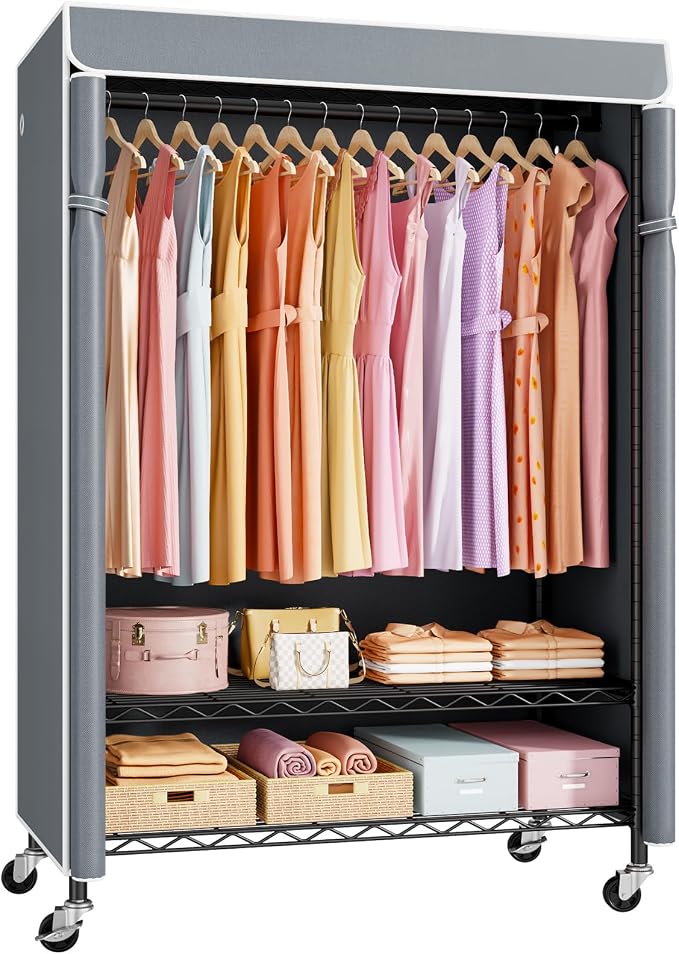 Black Rack with Gray Cover