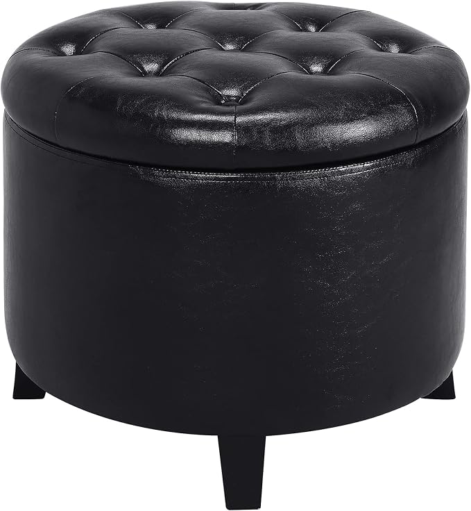 Black Faux Leather