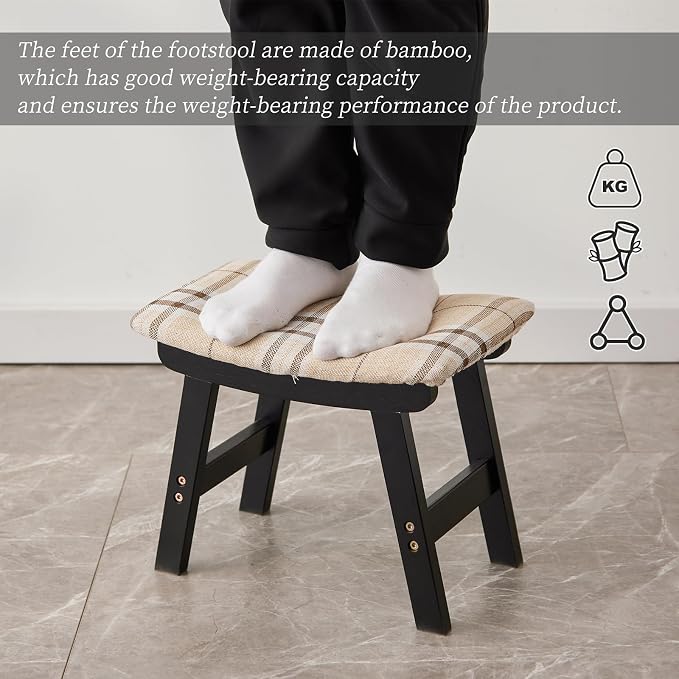 Black Stool Legs - Stripes Surface