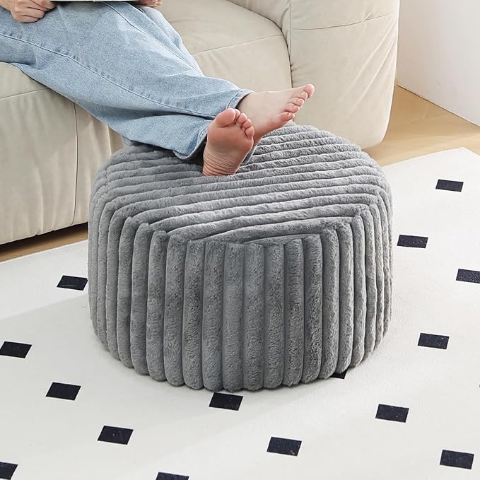 Striped Round Grey