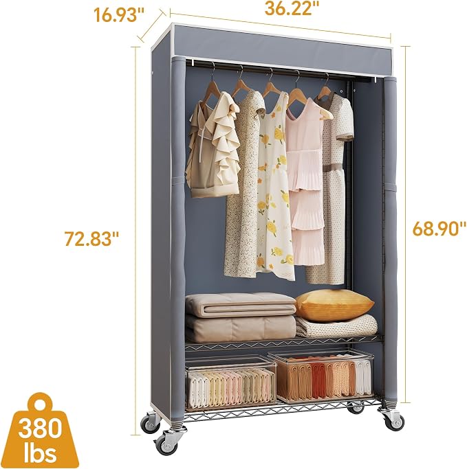 Black Rack with Grey Cover