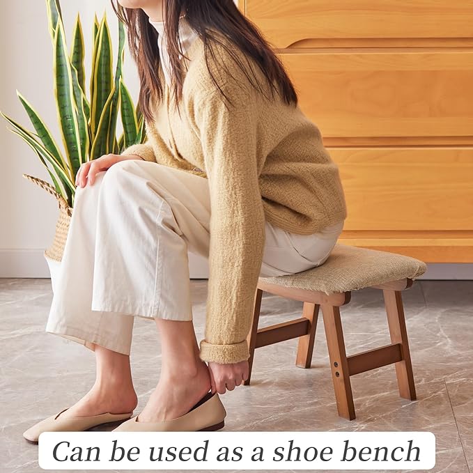 Brown Stool Legs - Beige Surface