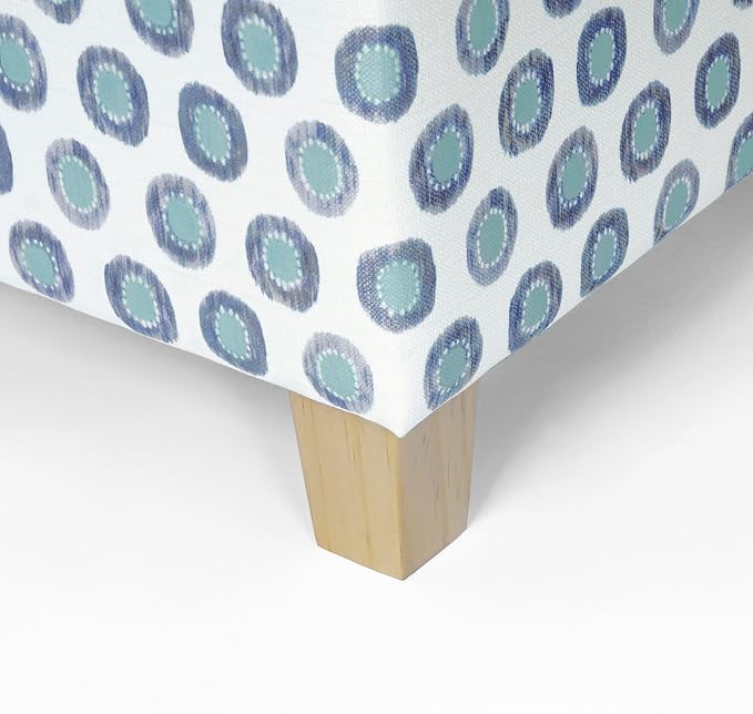 Small Multi Green Medallion Ikat Print