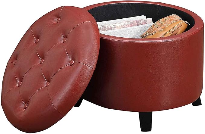 Burgundy Faux Leather