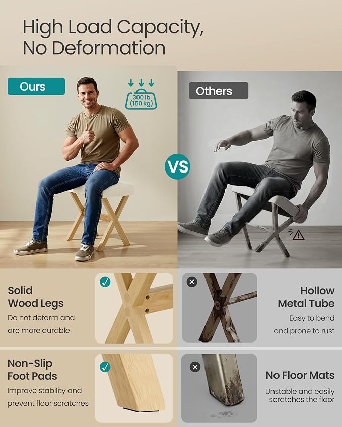 Summer Sand + Natural Wood Legs