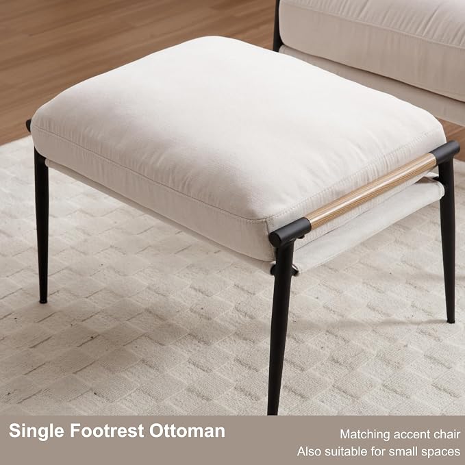 Beige Single Ottoman