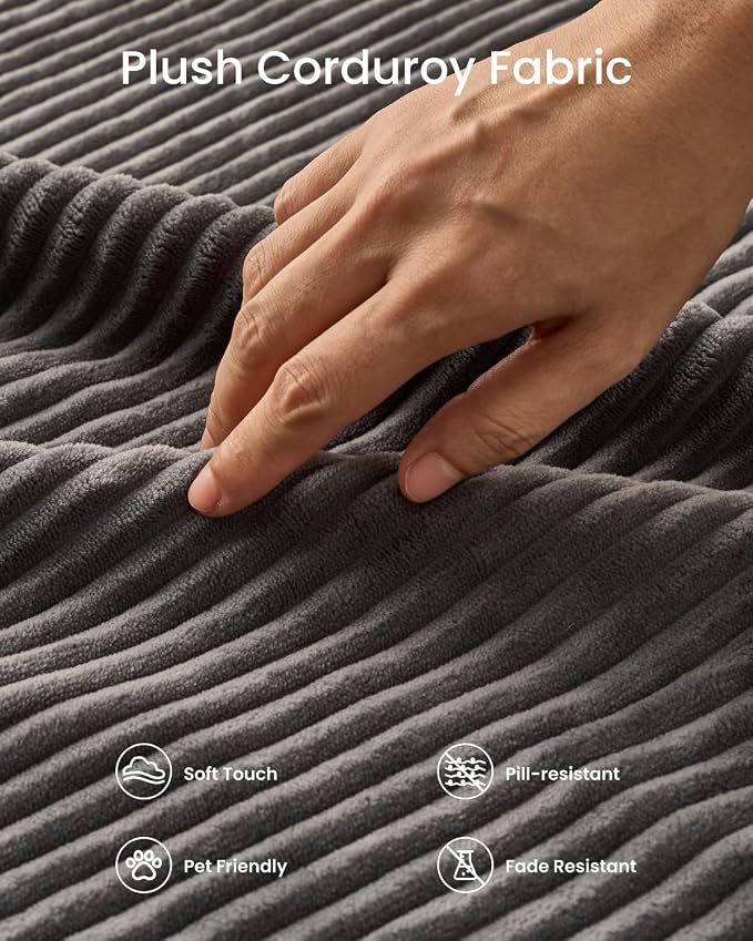 Grey (Corduroy Fabric)
