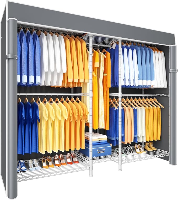 White Rack With Grey Cover