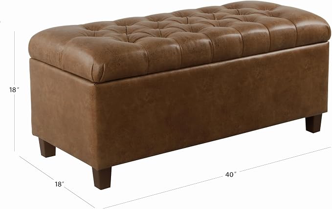 Distressed Brown Faux Leather