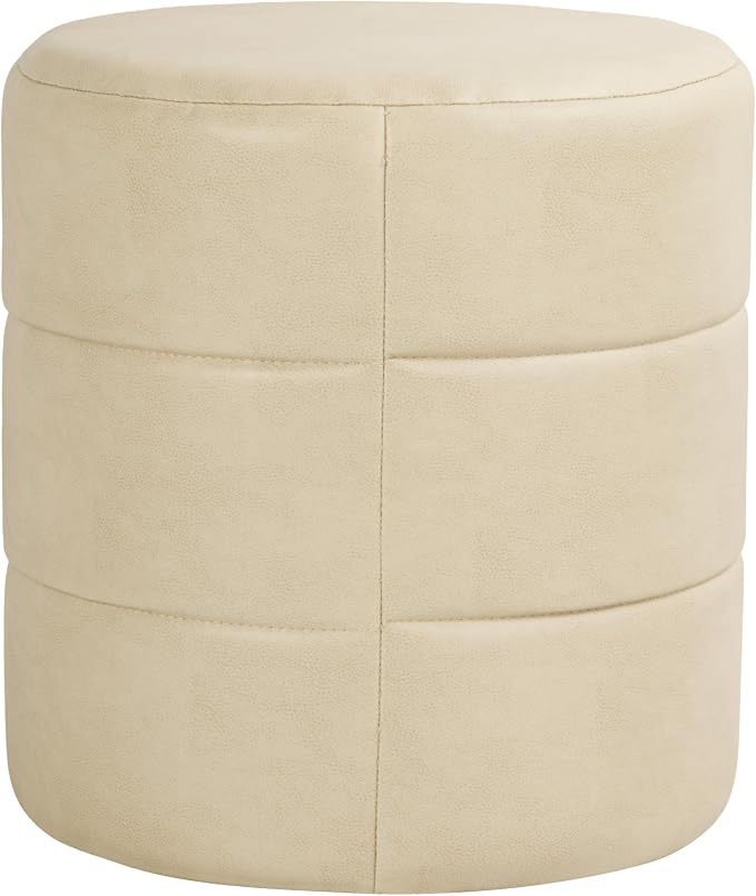 Cream Faux Leather