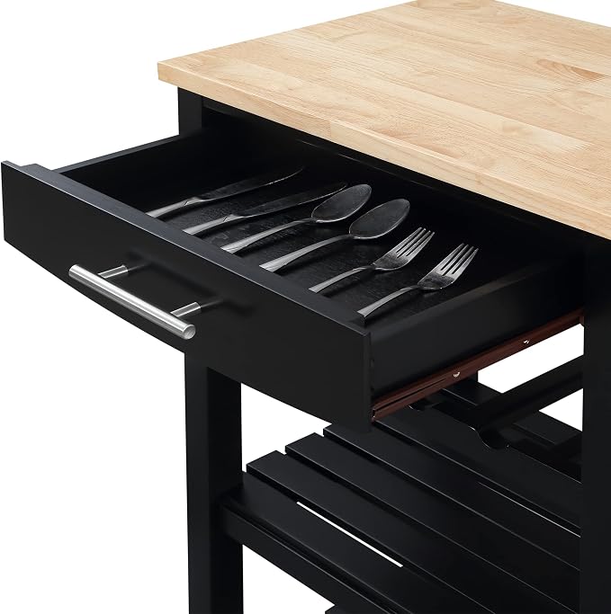 Black/Butcher Block