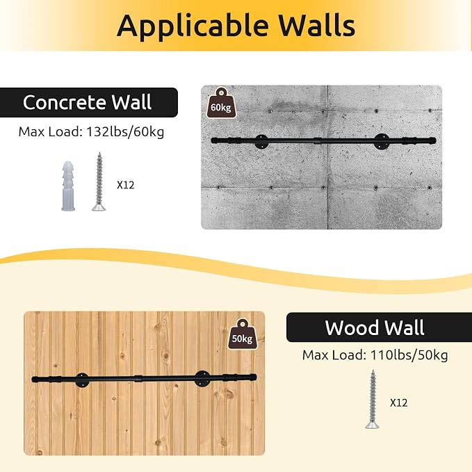 Black - Wall Mounted