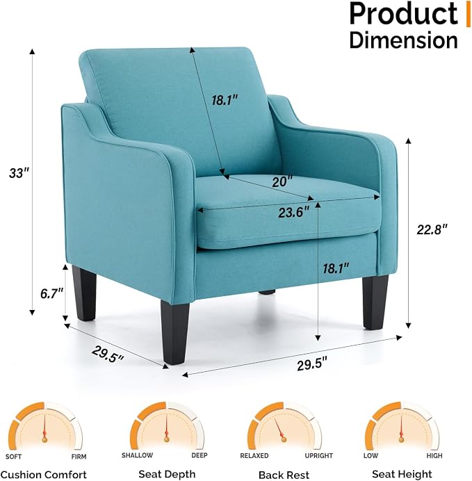 Teal Blue Linen
