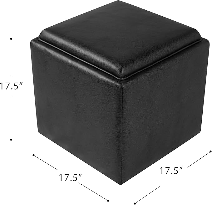 Black Faux Leather