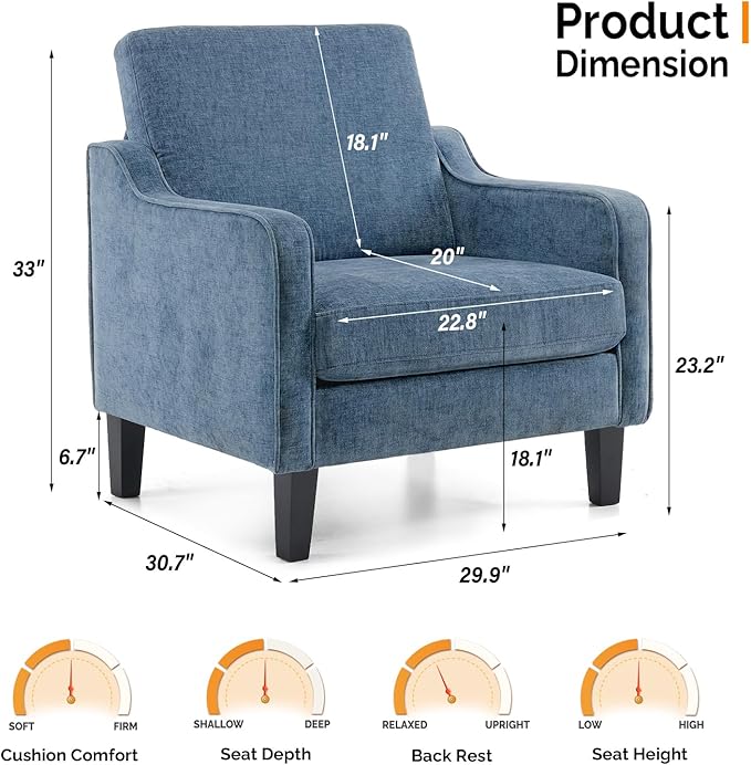 Navy Blue Chenille