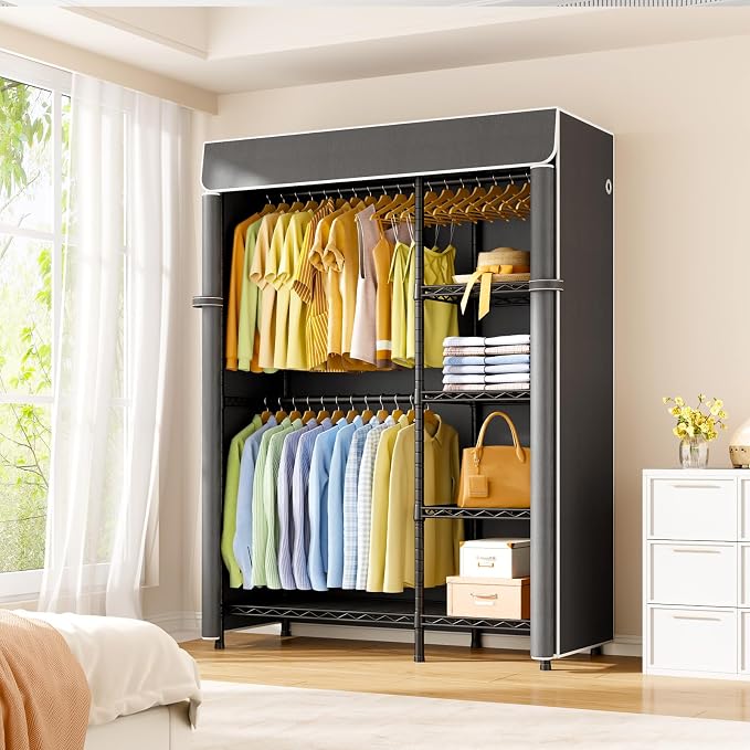 Black Closet with Dark Gray Cover