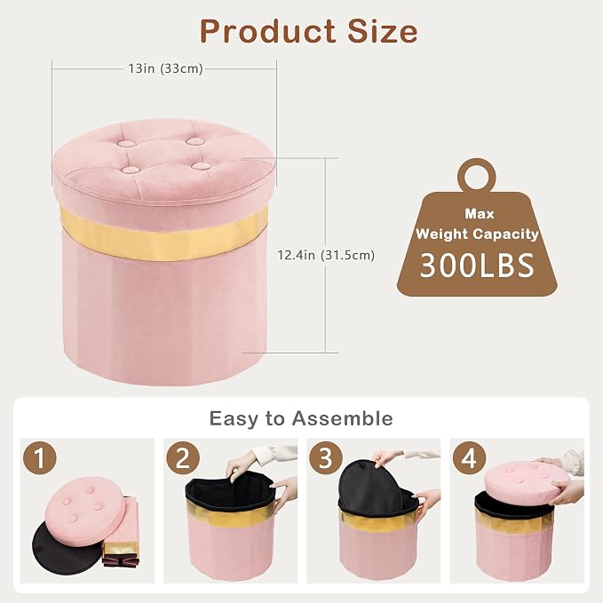 2pcs Velvet Pink