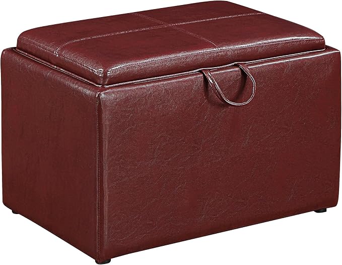 Burgundy Faux Leather