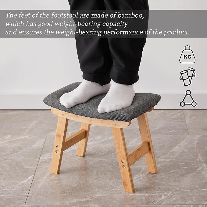 Natural Stool Legs - Gray Surface