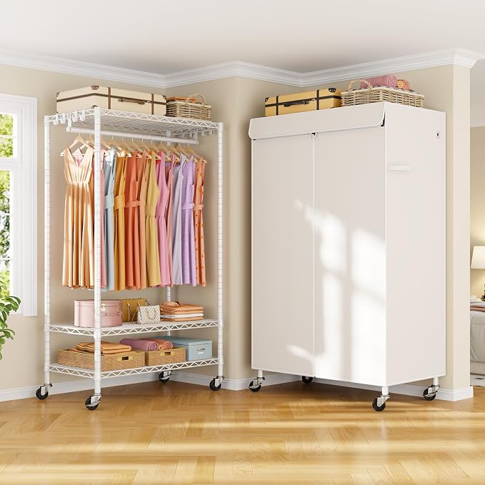 White Rack with White Cover