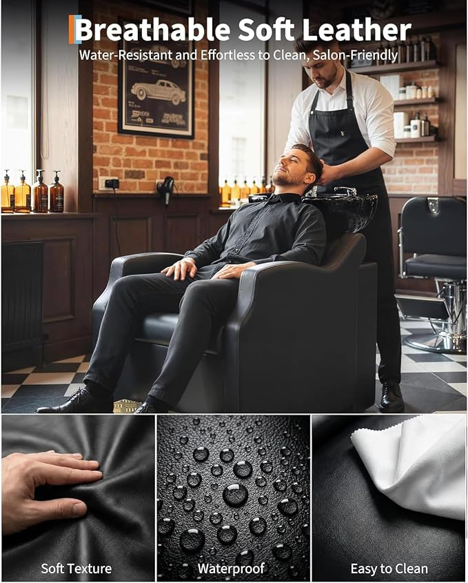 Black Abs Shampoo Bowl