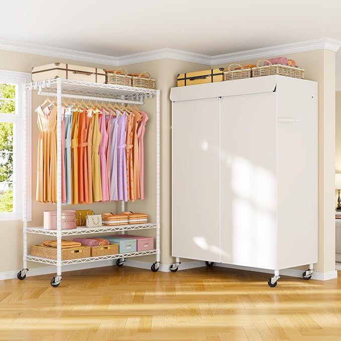 White Rack with White Cover