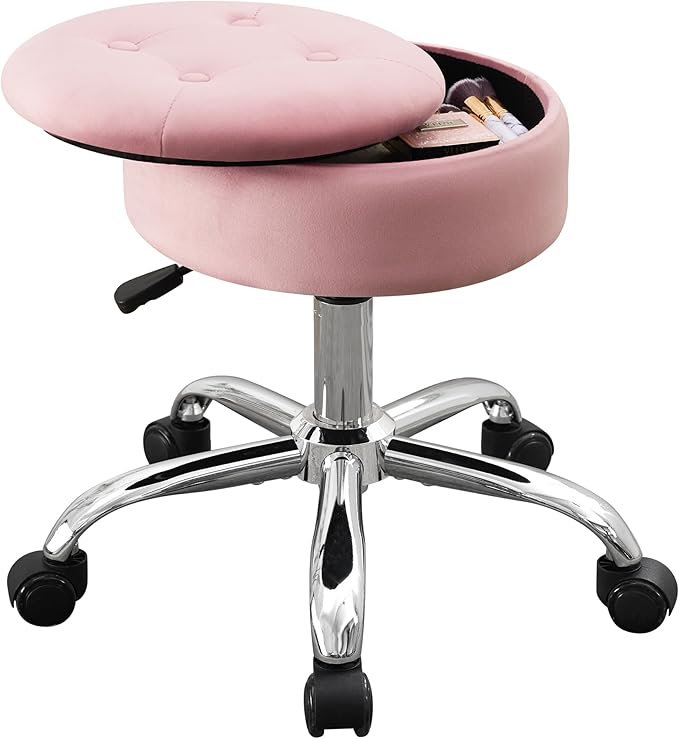 Light Pink With Storage and Wheels
