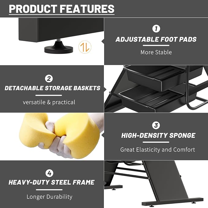 Black Tattoo Basics Chair&stool With Backrest