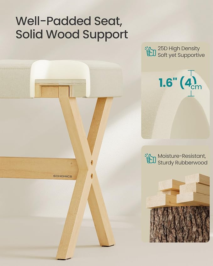 Summer Sand + Natural Wood Legs