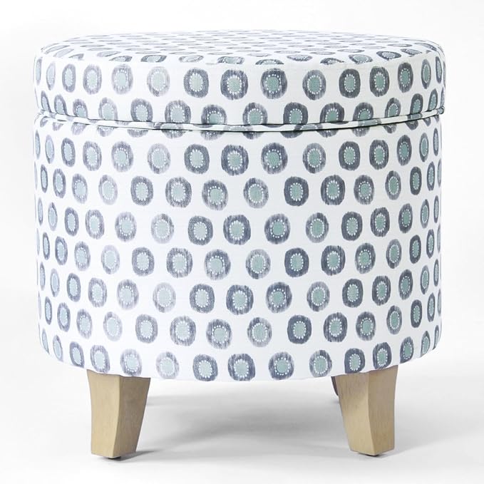 Small Green Medallion Ikat Print