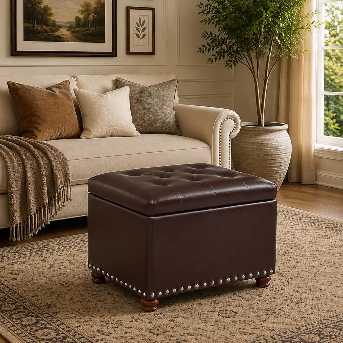 Dark Brown With Button