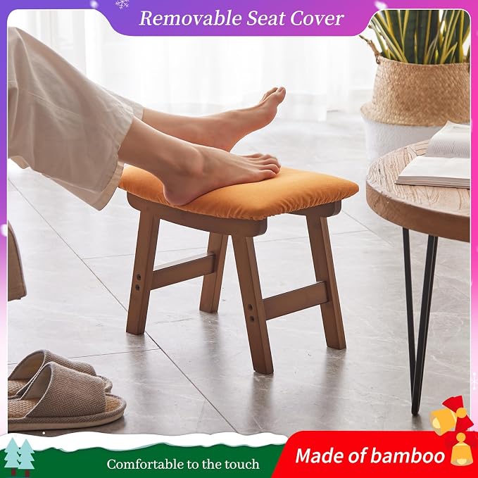 Brown Stool Legs - Orange Surface