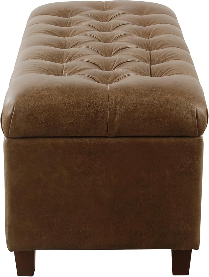 Distressed Brown Faux Leather