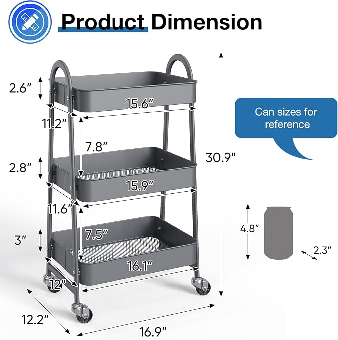 3 Tiers Gray