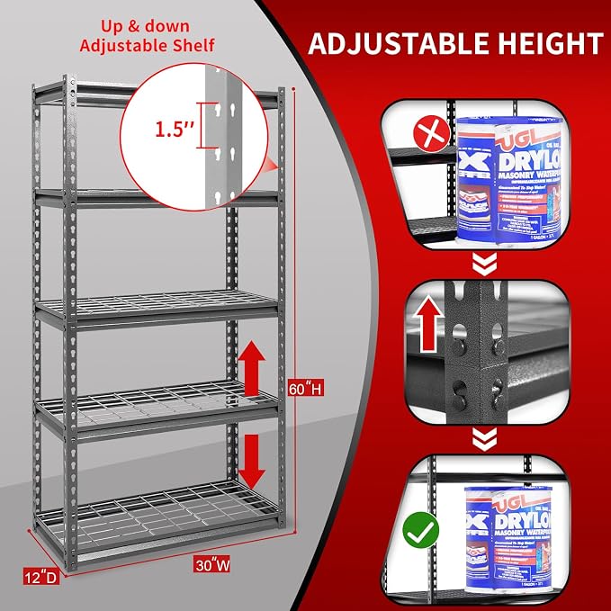 Dark Grey - Wire Shelves