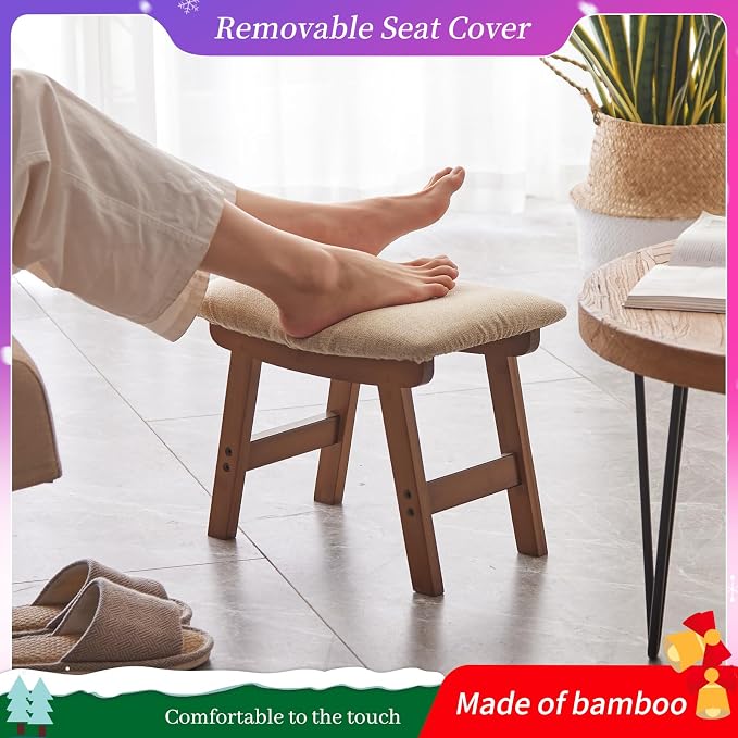 Brown Stool Legs - Beige Surface