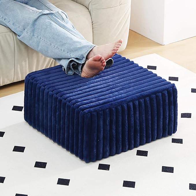 Striped Square Navy Blue