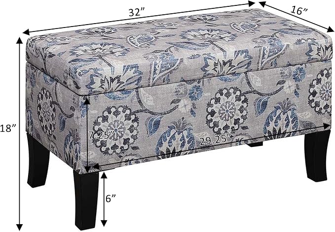Gray Flora Fabric