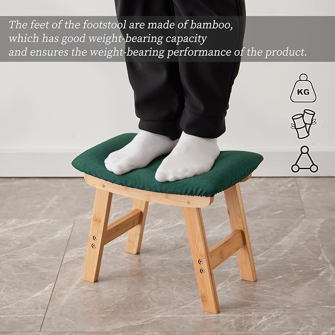 Natural Stool Legs - Green Surface