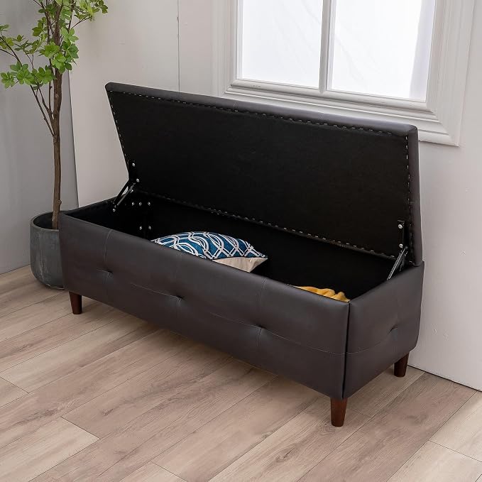 Black Leather Look Fabric